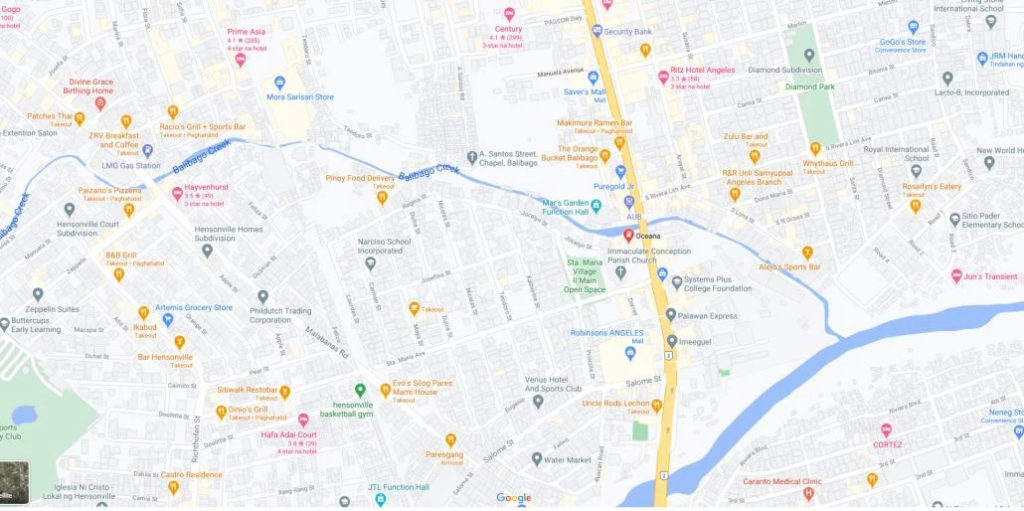 Google map of AsiaLink Angeles branch