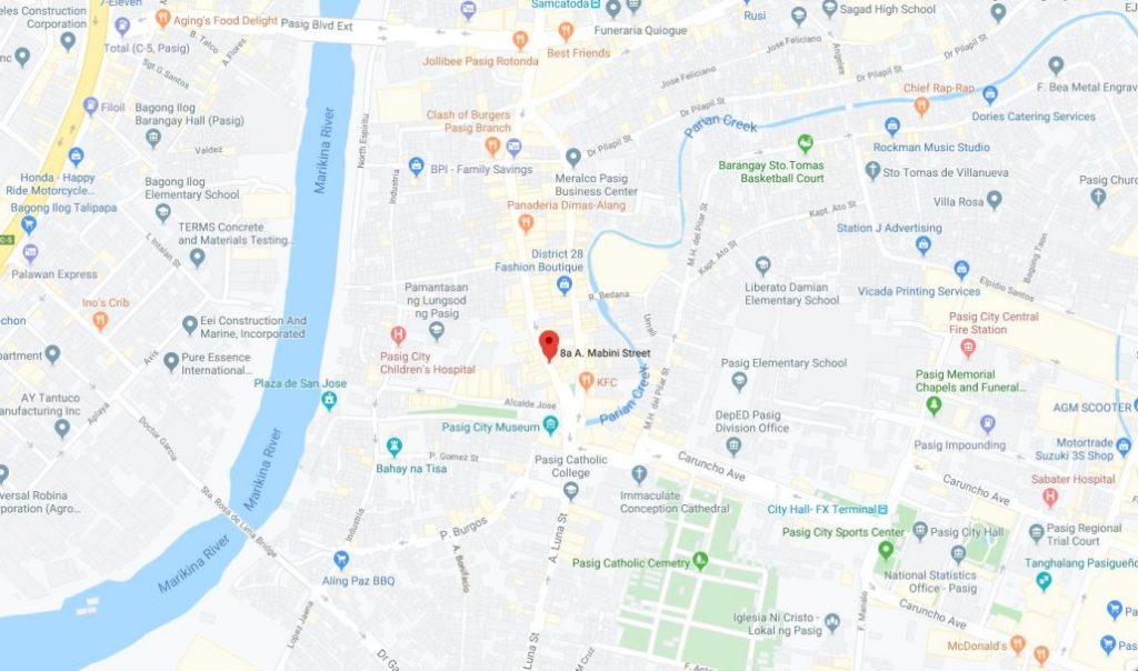 Google map of AsiaLink Kapasigan branch